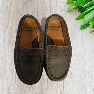 Fascani Toddler Boy Penny Loafers Size 23 Slip On